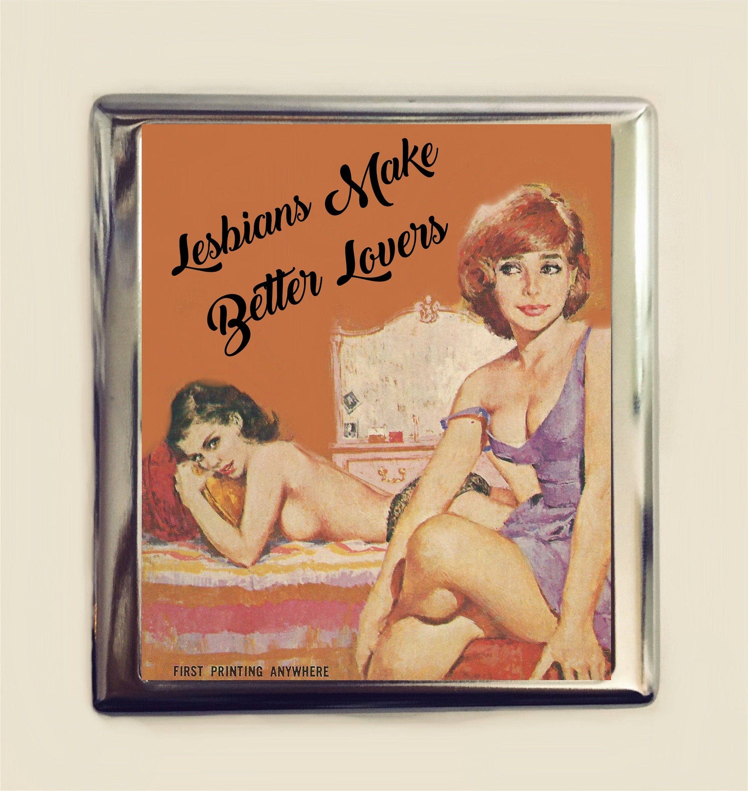 Lesbians Make Better Lovers Cigarette Case/Business Card/ID Holder Wallet