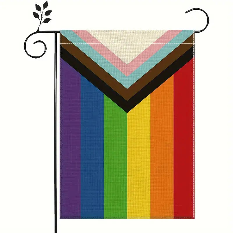 Progress Pride Garden Flag