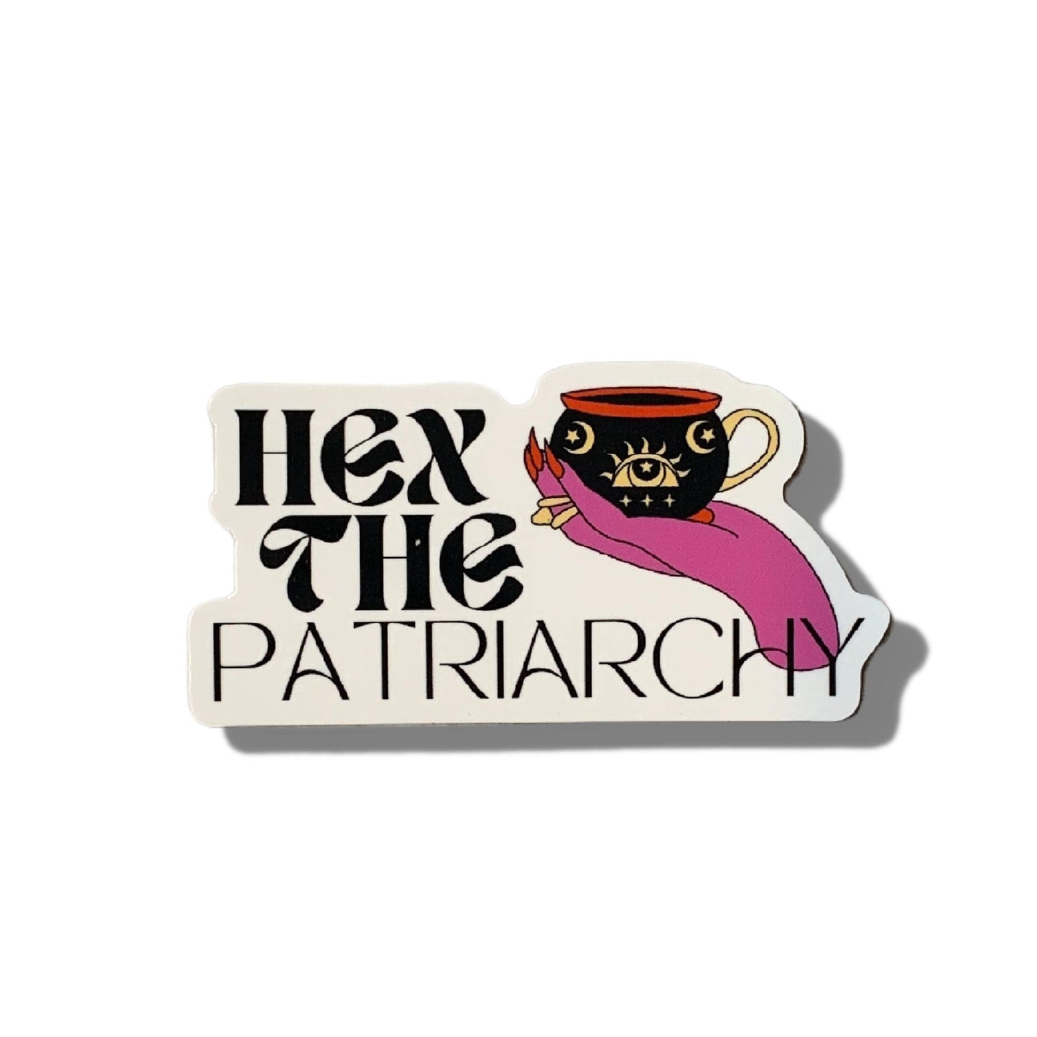 Hex The Patriarchy Feminist Witchy Vinyl Sticker