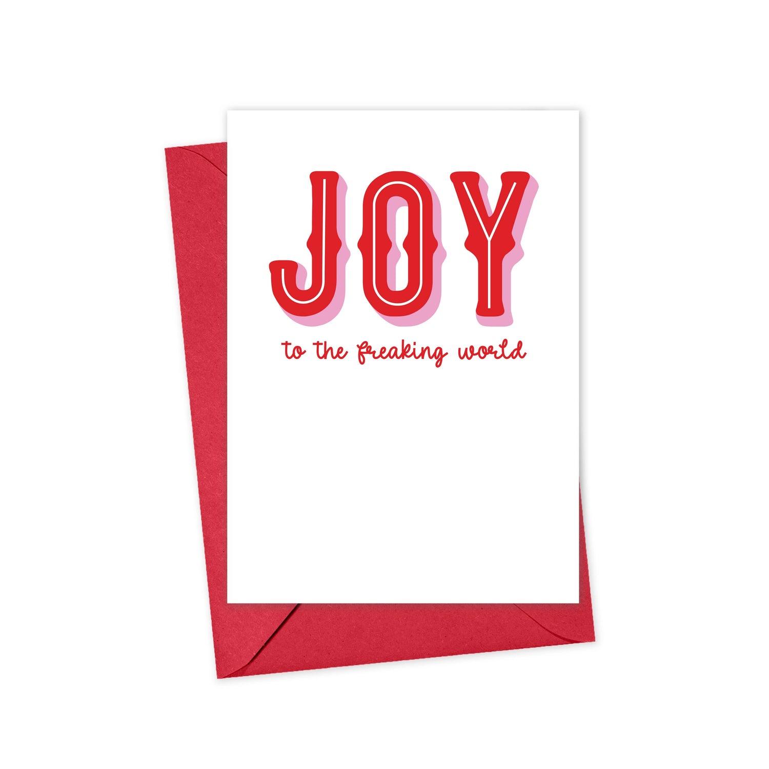 Joy to the Fucking World Greeting Card