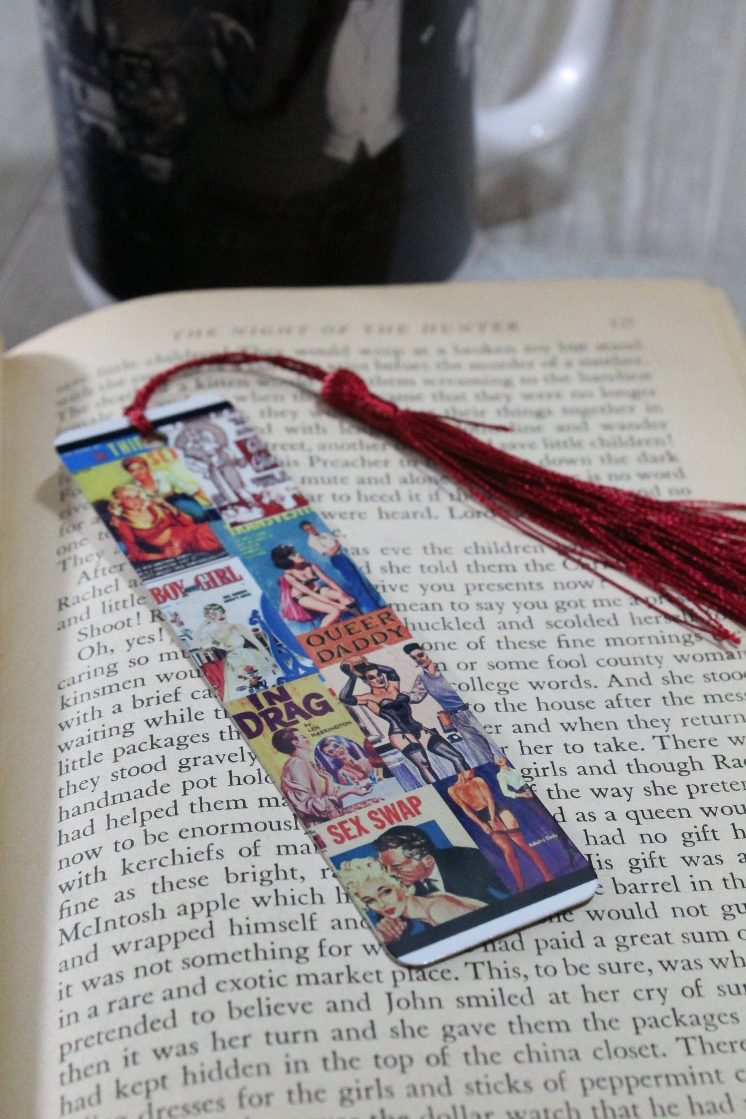 Vintage Gay Pulp Fiction Book Covers Metal Bookmark