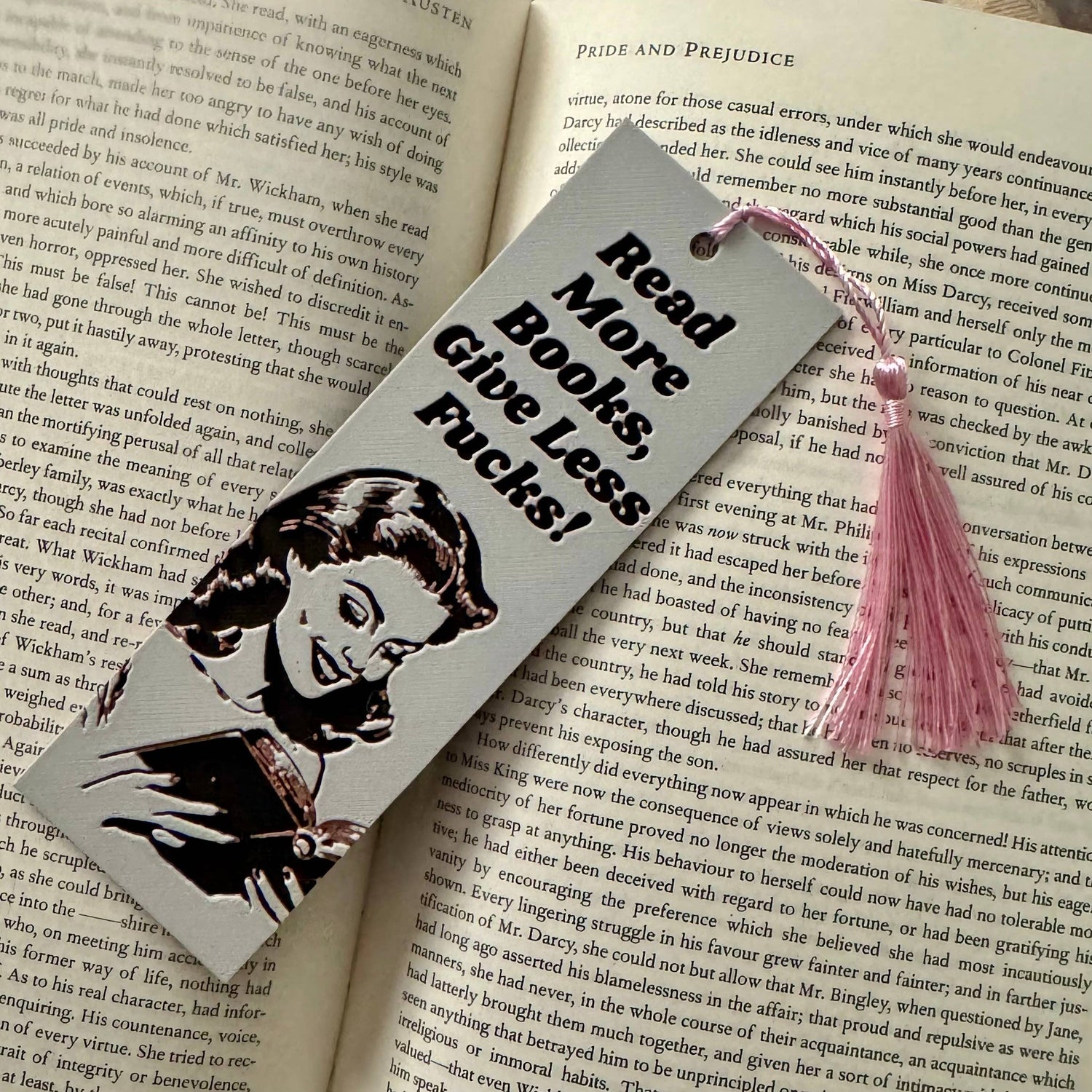 Read More Books, Give Less Fucks 3D Bookmarks