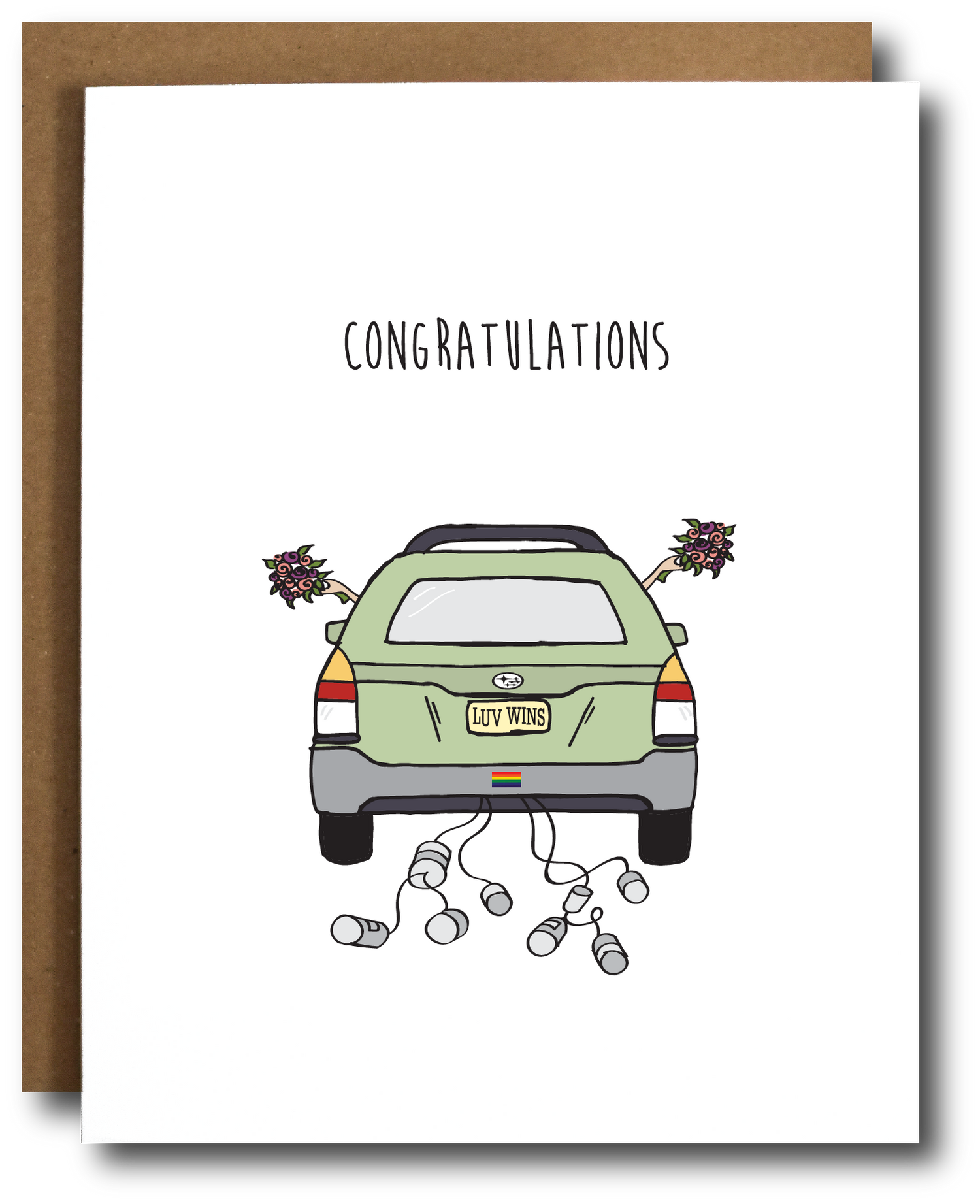 Congratulations Lesbian Subaru Card