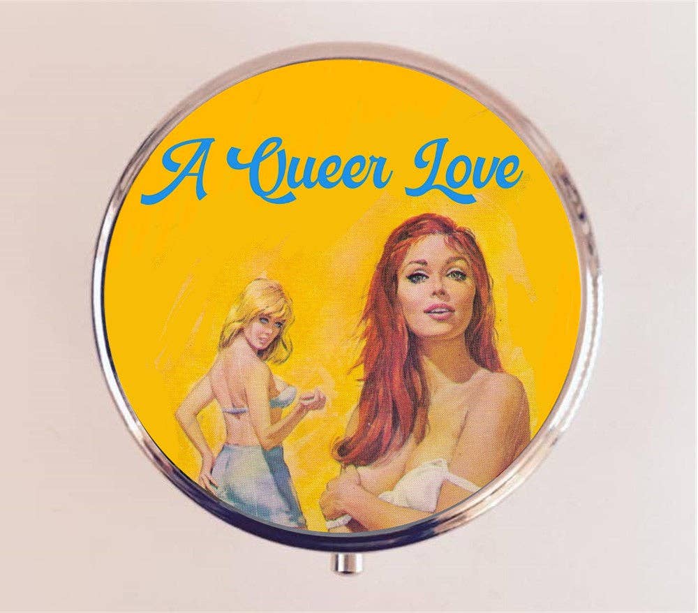 A Queer Love Lesbian Pulp Pill Box Case