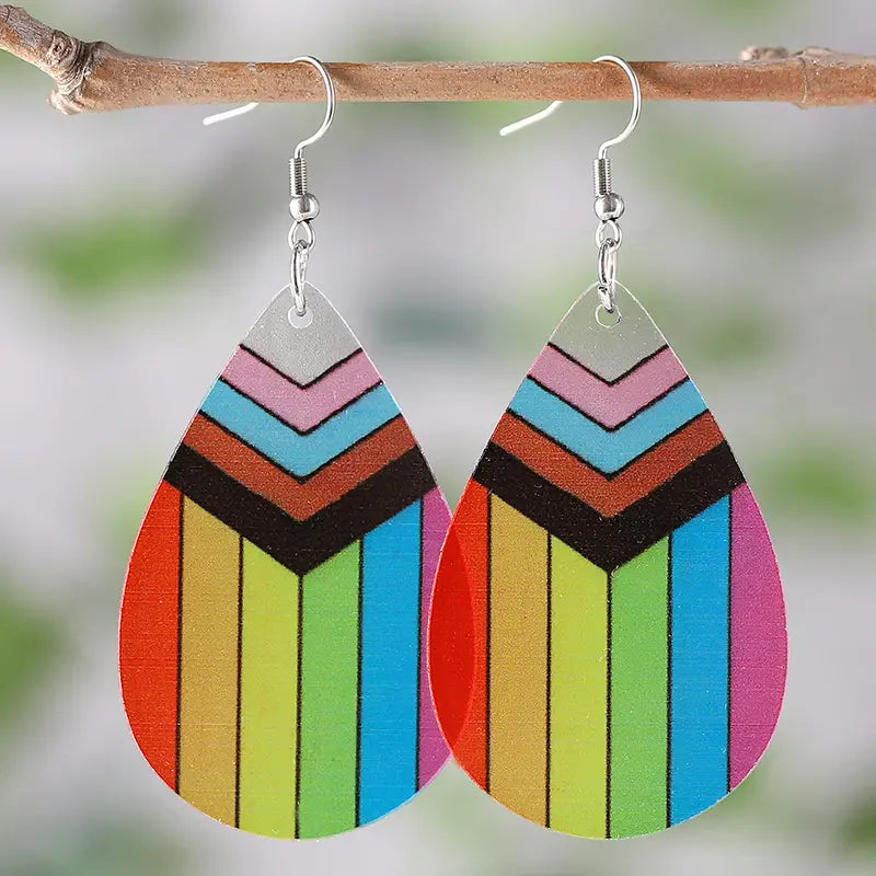 Rainbow Drop Earrings