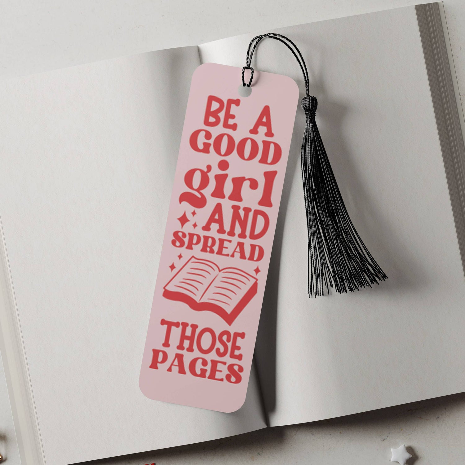 Spread Those Pages Aluminum Metal Bookmark