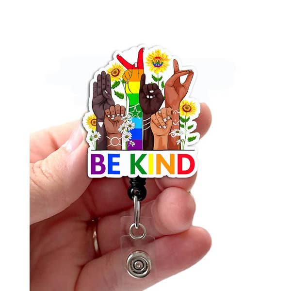 Be Kind Sign Language Badge Reel