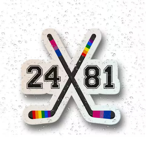 Heated Rivalry Hockey Sticks Sticker