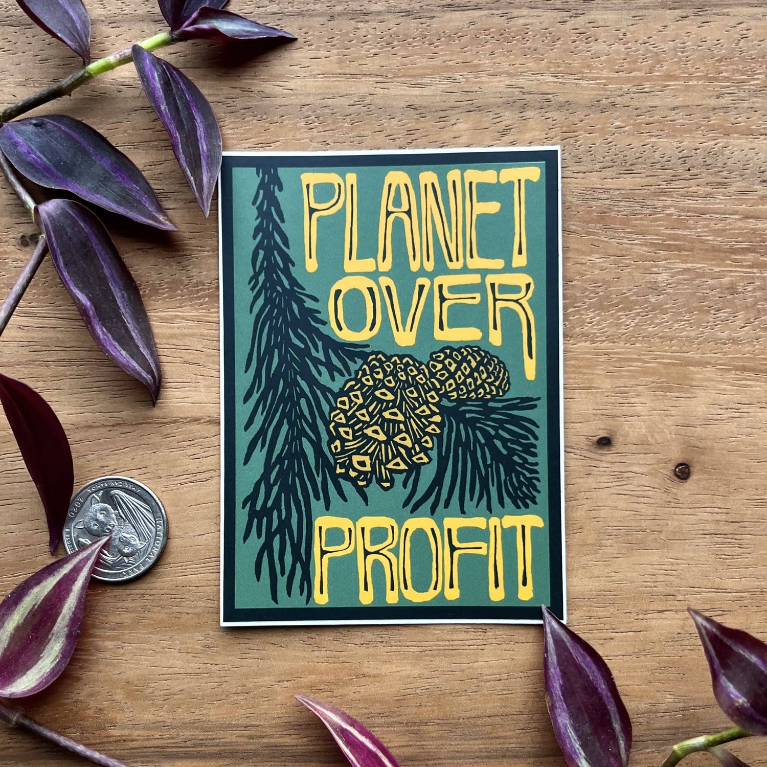 Planet Over Profit Sticker