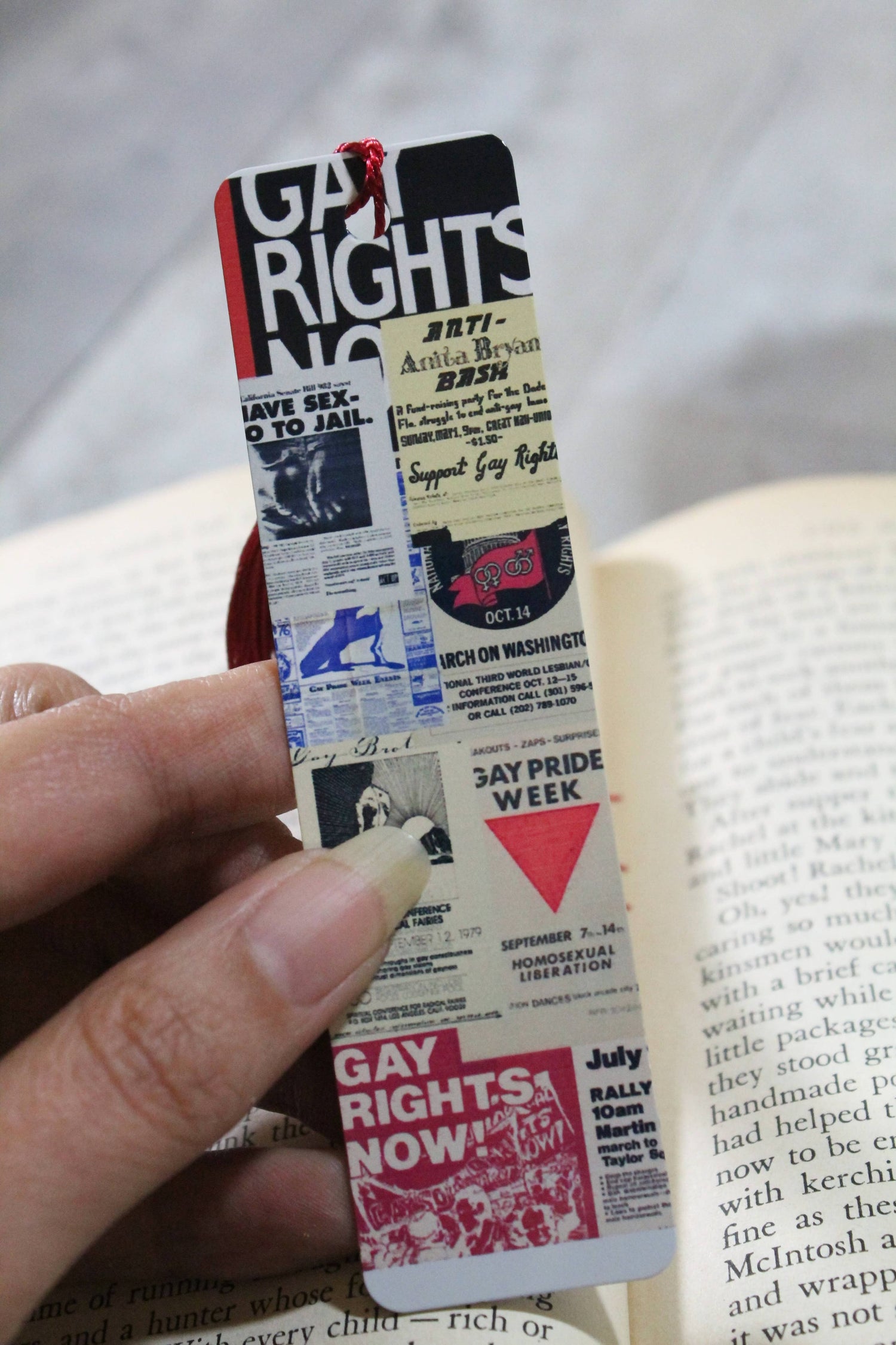 Vintage Gay Rights Posters // Metal Bookmark