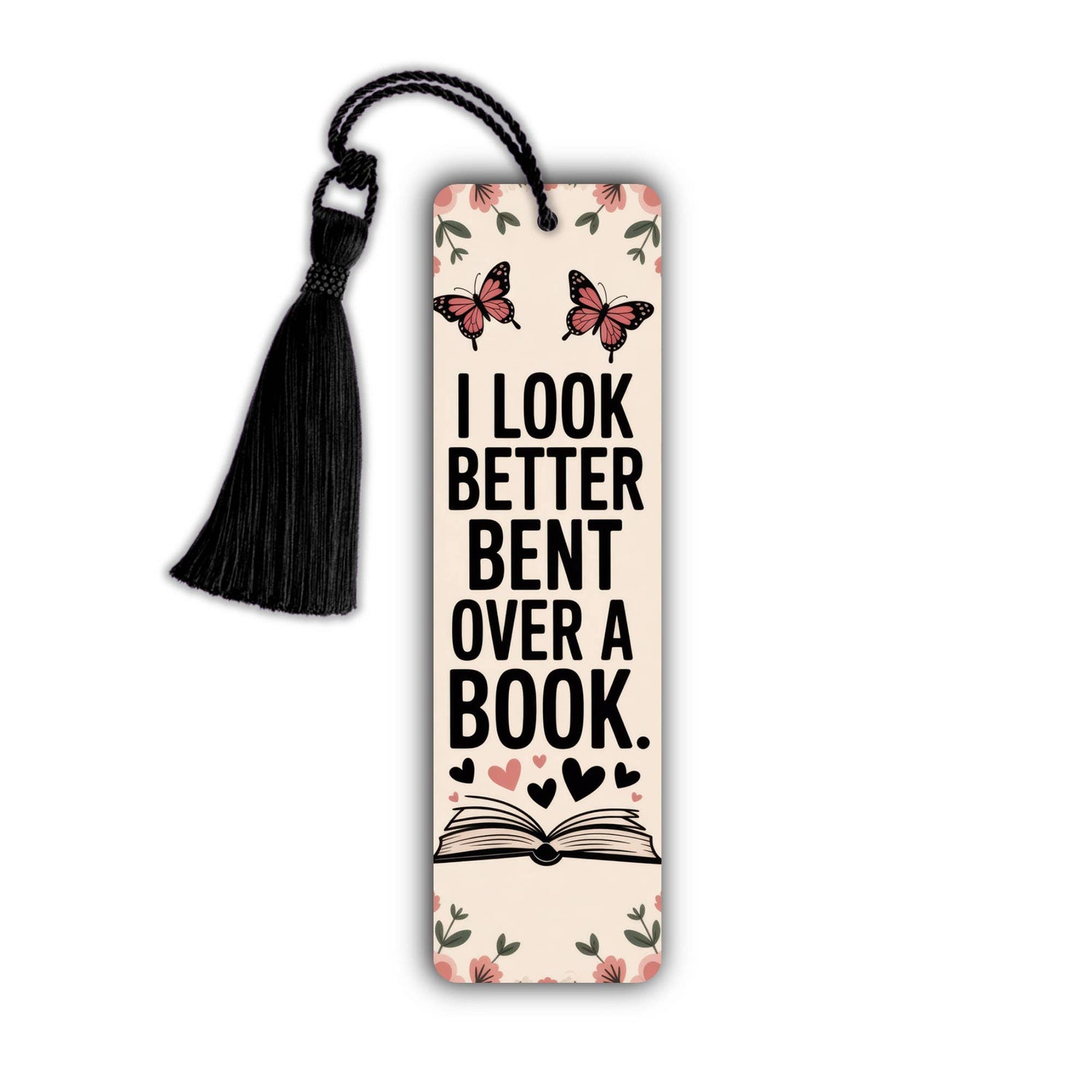 Better Over A Book Aluminum Metal Bookmark