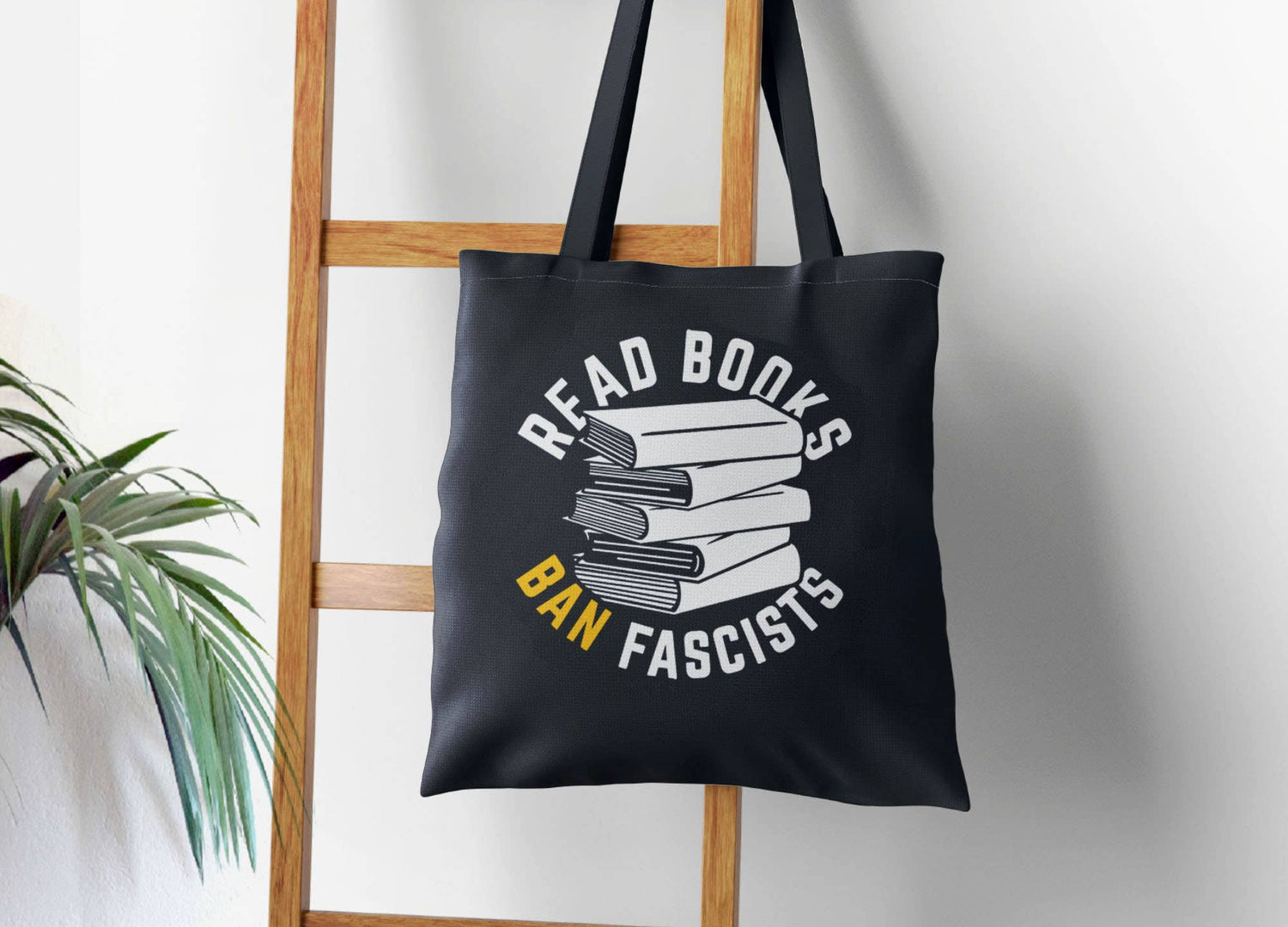 Read Books Ban Fascists Tote Bag