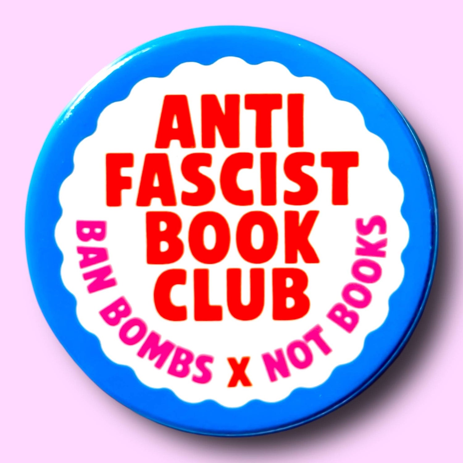 Anti Fascist Book Club Pin