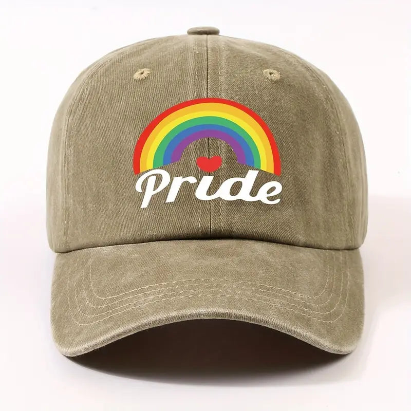 Pride Rainbow Hat - Khaki