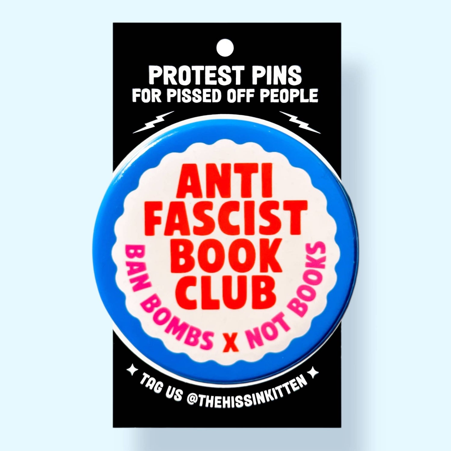 Anti Fascist Book Club Pin