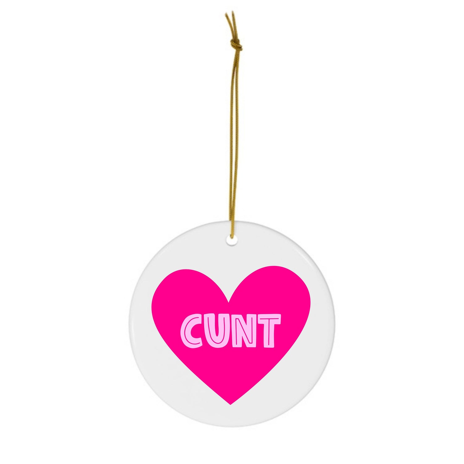 Cunt Christmas Ornament
