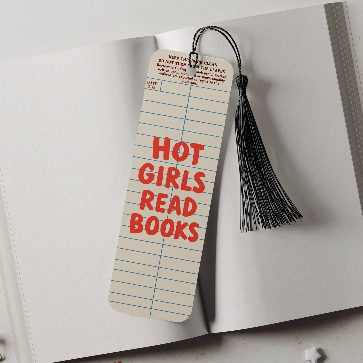 Hot Girls Read Aluminum Metal Bookmark