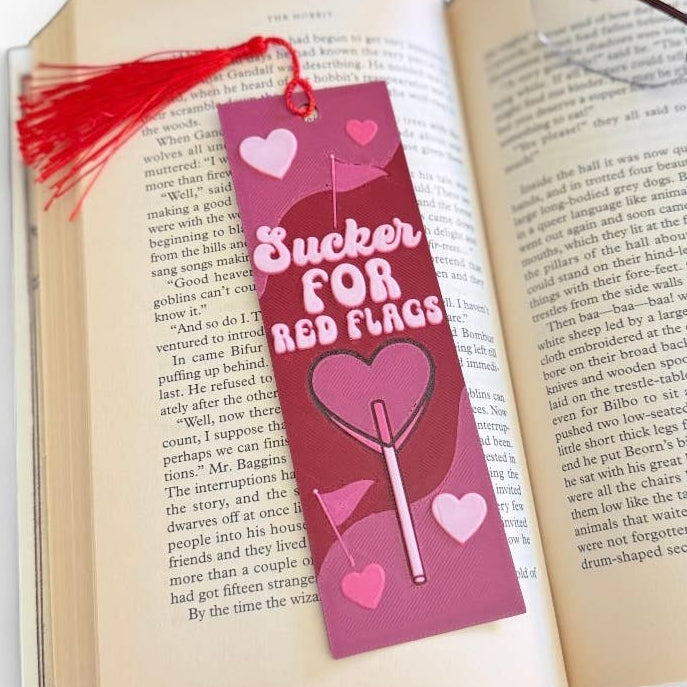 Sucker For Red Flags 3D Bookmark