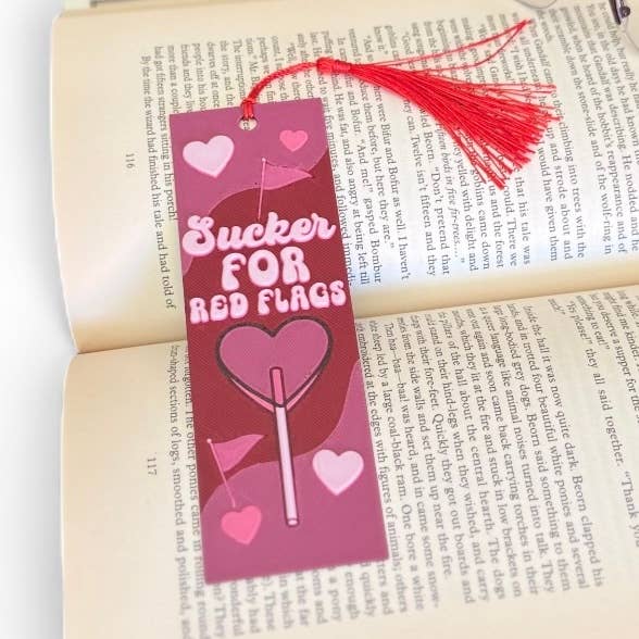 Sucker For Red Flags 3D Bookmark