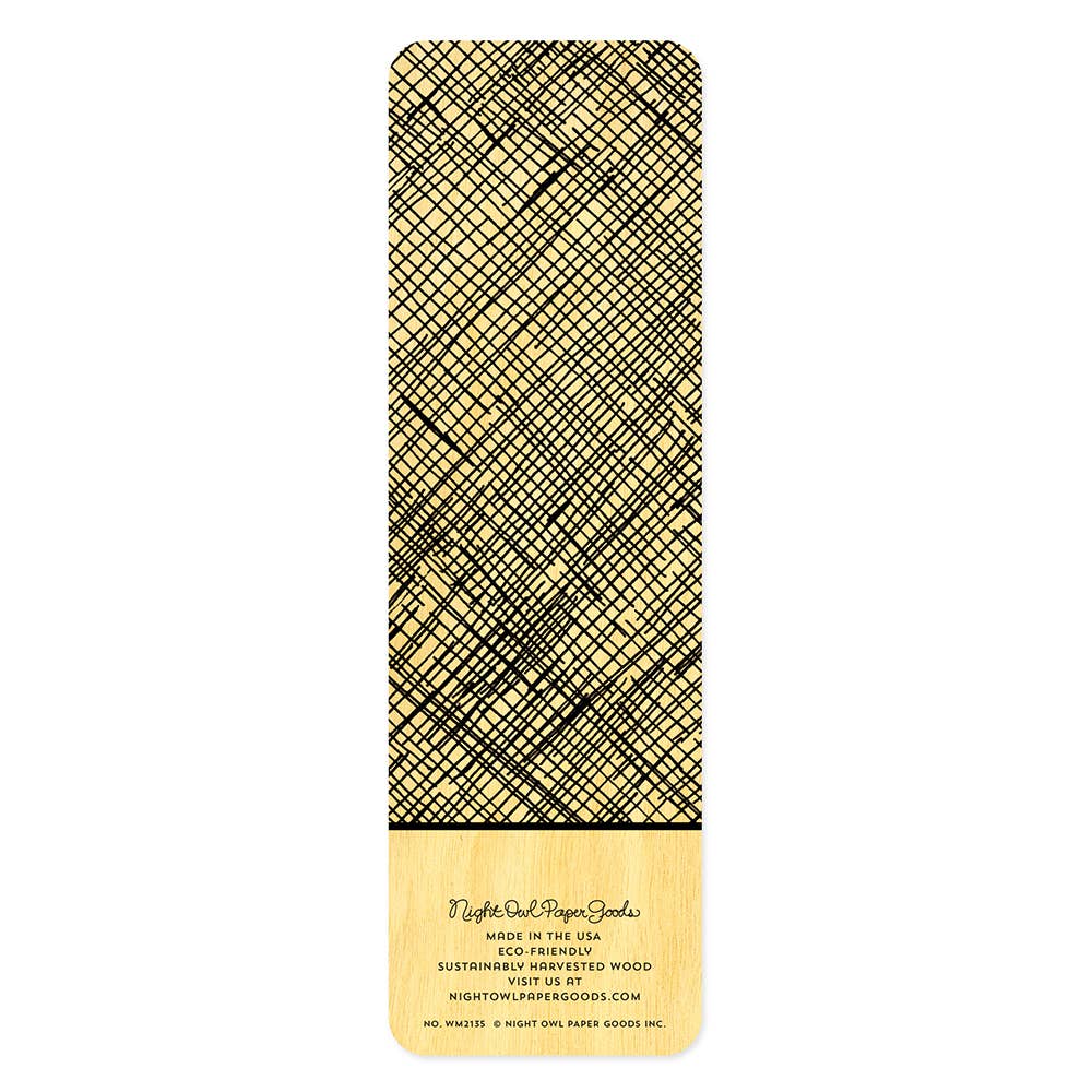 Reading Books Wood Bookmark