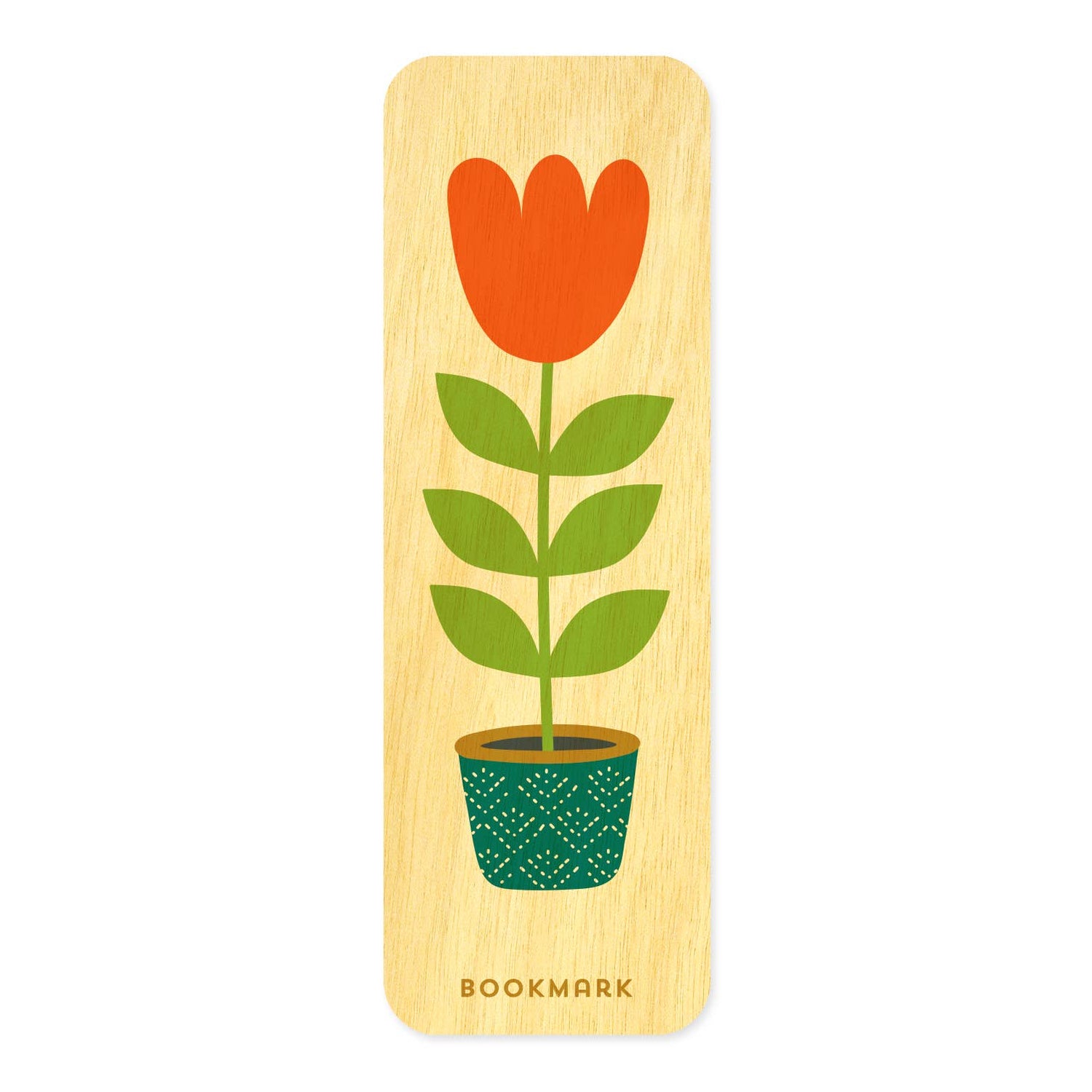 Tulip Mini Wood Bookmark