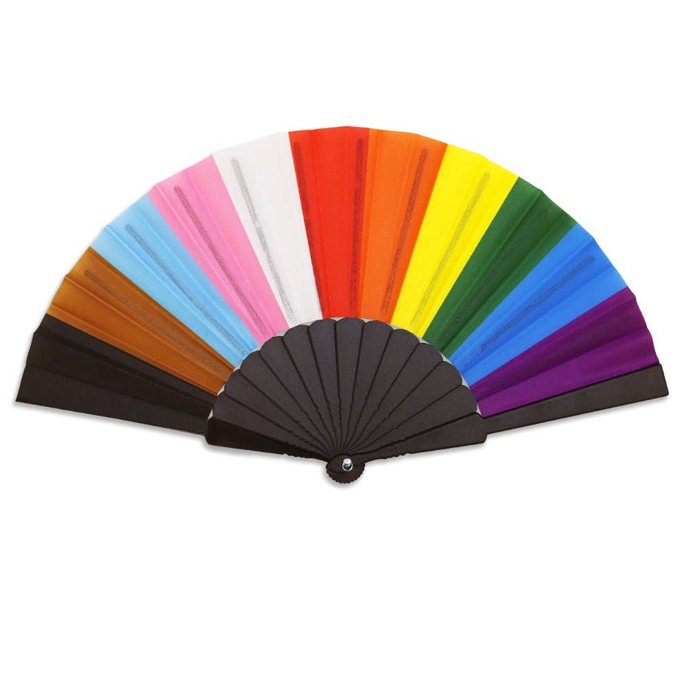 Progress Pride Small Hand Fan