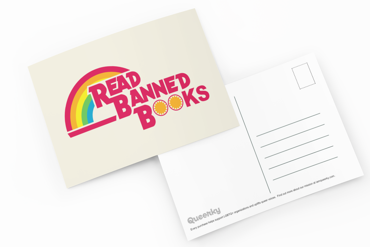 Read Banned Books Postcard