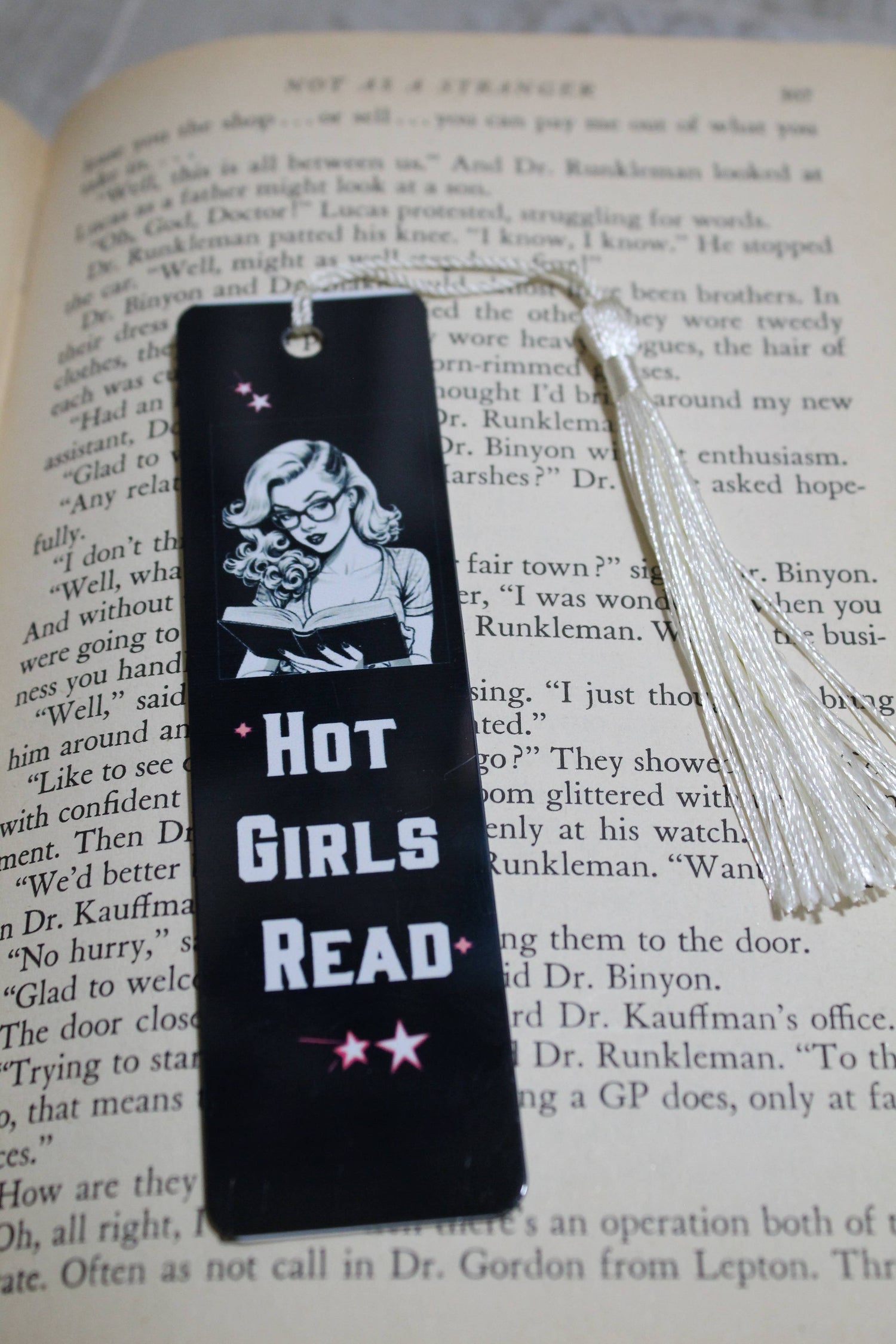 Hot Girls Read // Metal Bookmark