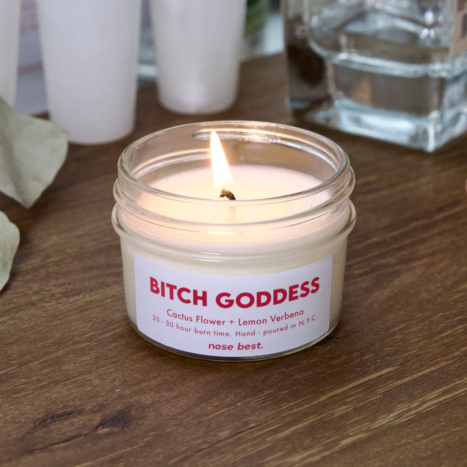 Cactus Flower & Lemon Verbena - Bitch Goddess 4oz Soy Candle