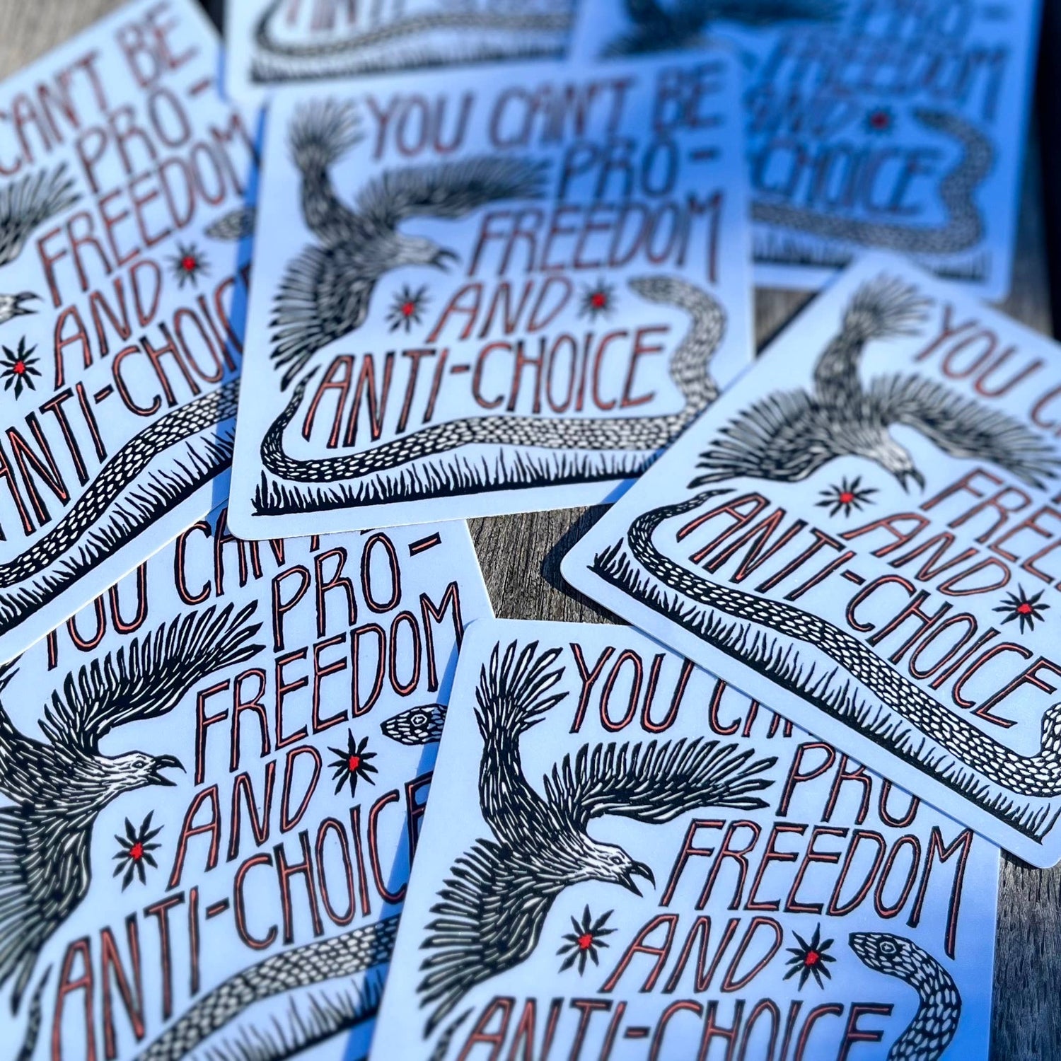 Can't Be Pro-Freedom & Anti-Choice Sticker