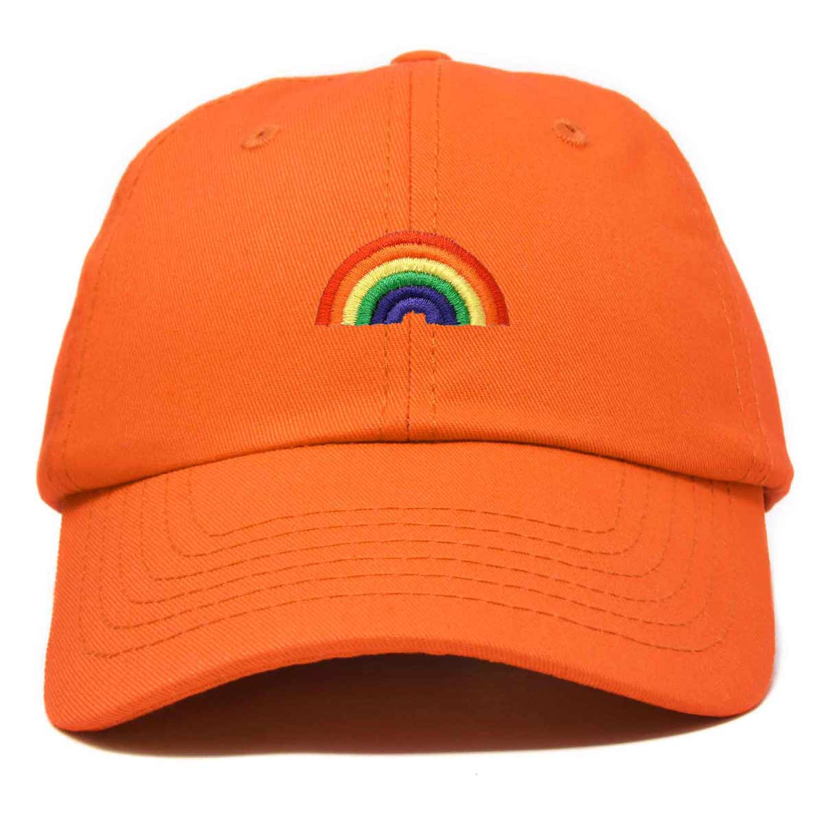 Rainbow Baseball Cap - Orange