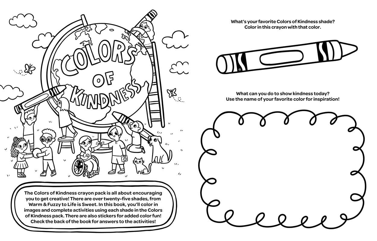 Crayola: Colors of Kindness: A Coloring & Activity Book with Over 250 Stickers