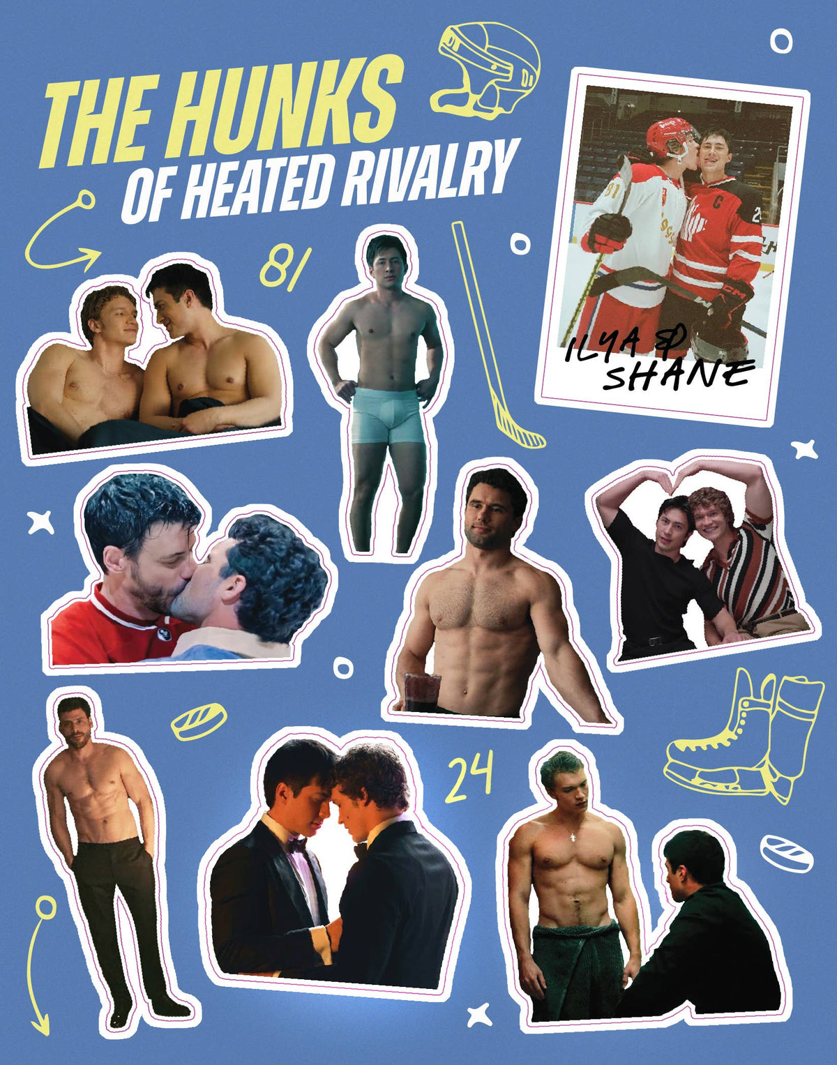 Hunks of Heated Rivalry Sticker Sheet