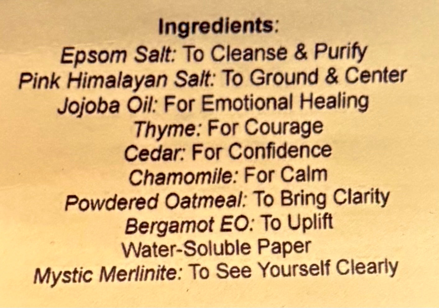 Confidence and Courage Bath Soak