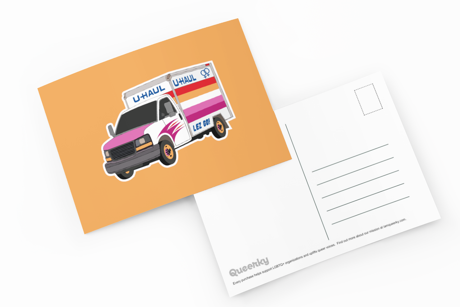 Lesbian Uhaul Postcard