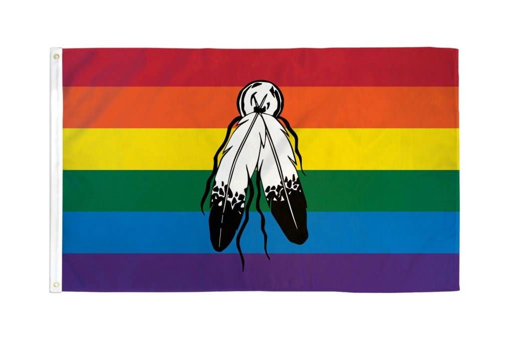 Two Spirit (Rainbow) Flag 3x5ft
