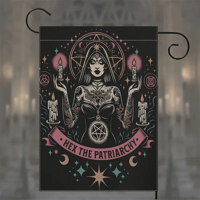 Hex the Patriarchy Goddess Garden Flag