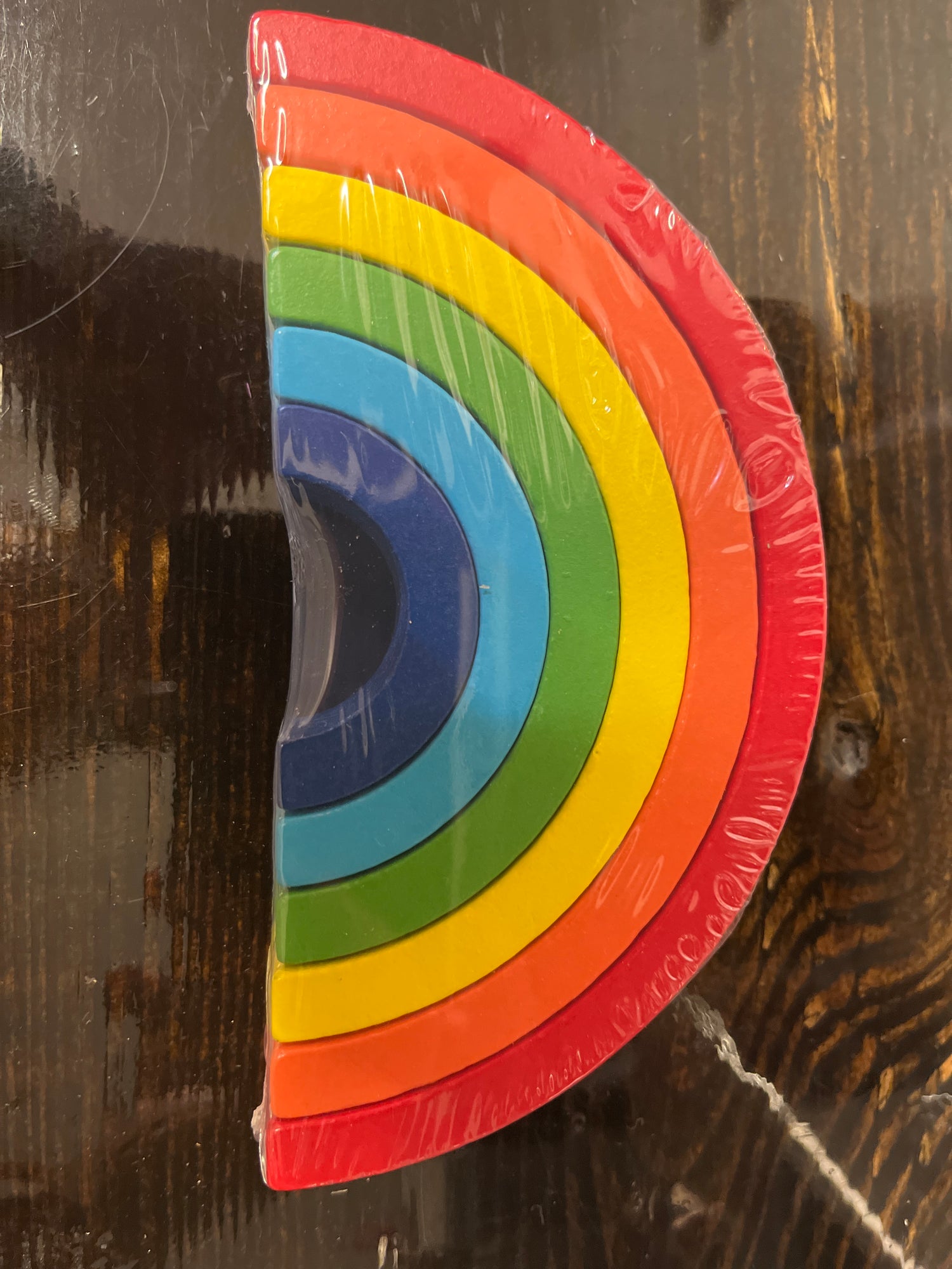 Wooden Stackable Rainbow Toy