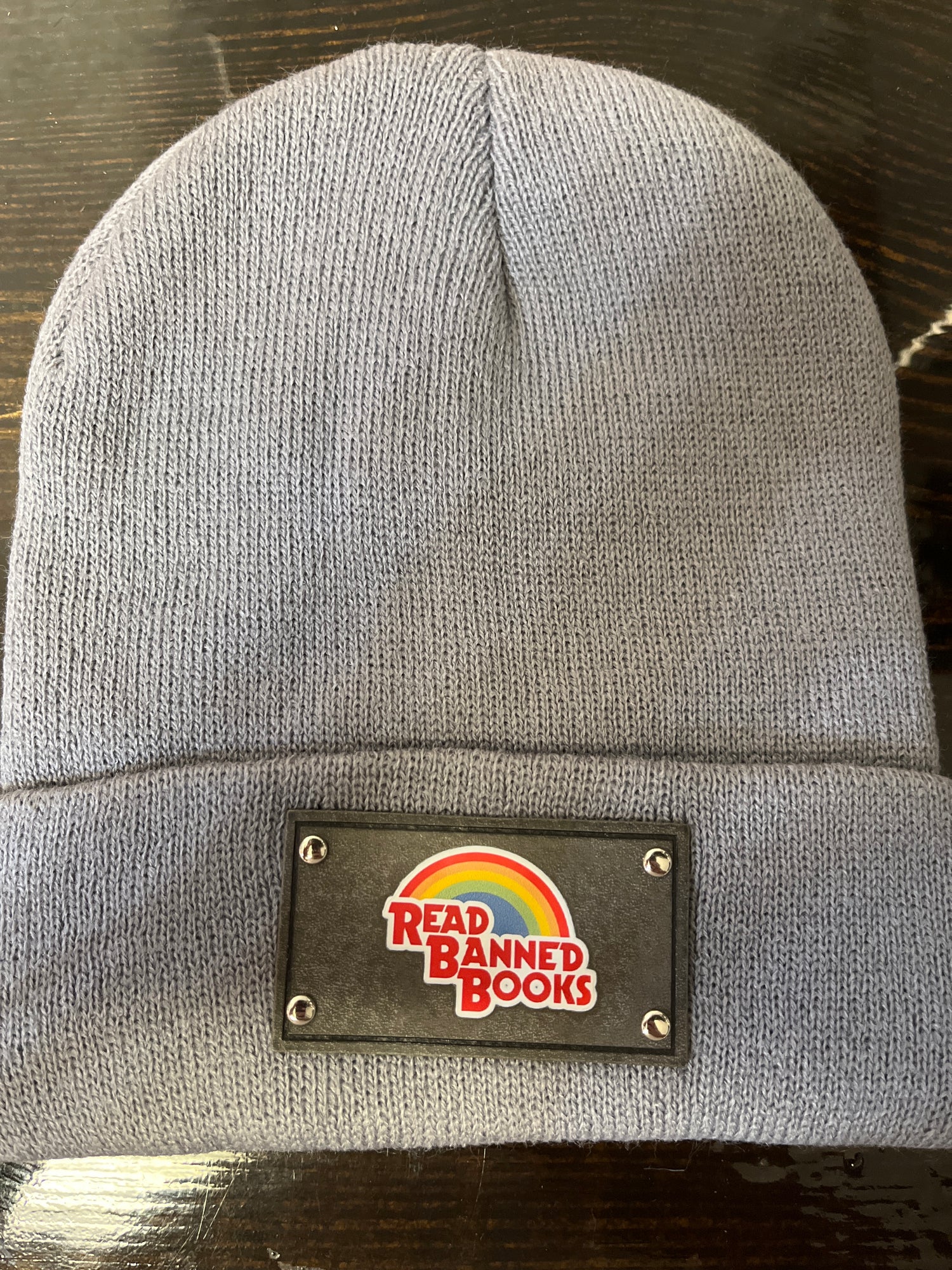 Read Banned Books Beanie - Gray