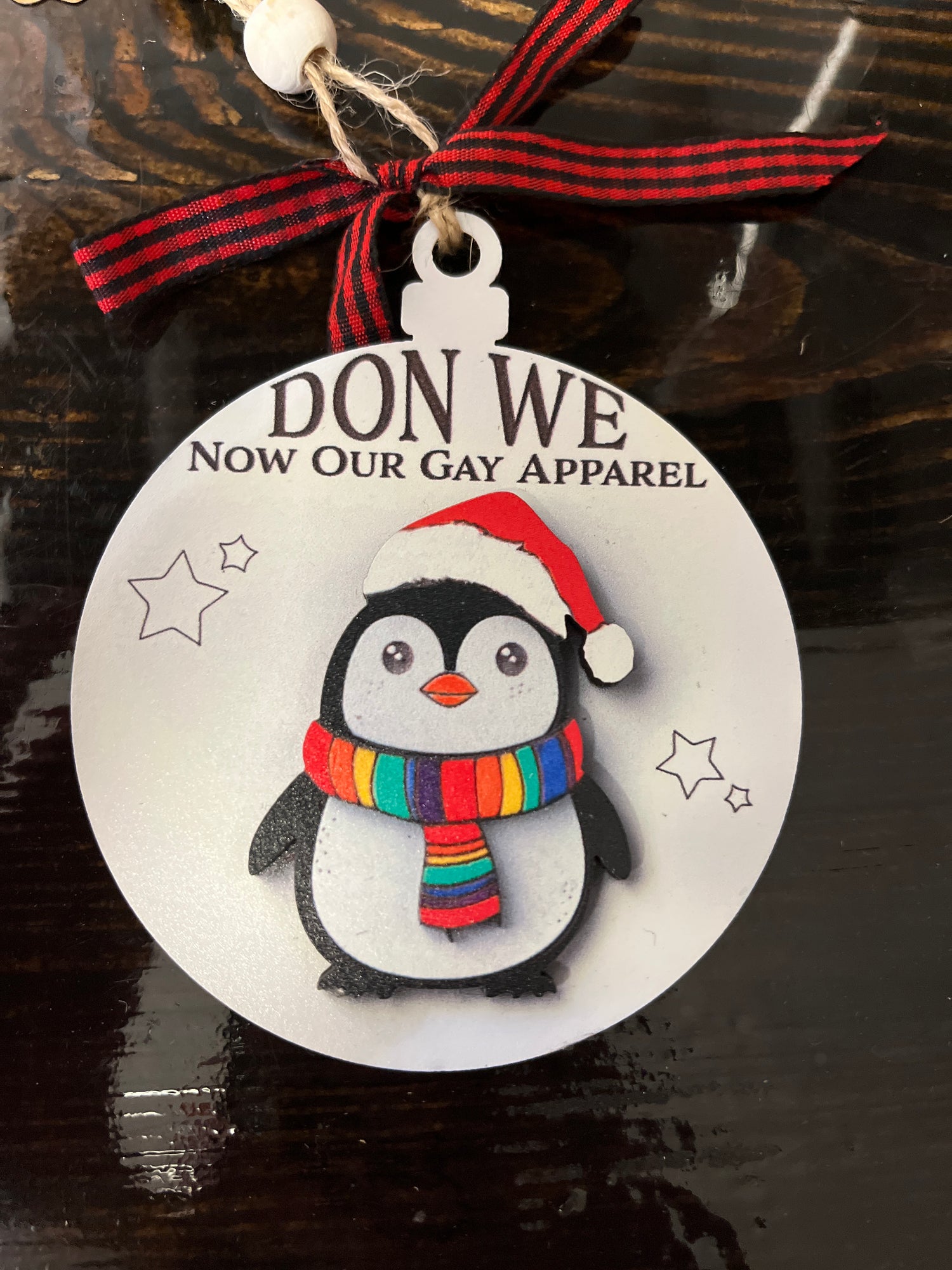 Don We Now Our Gay Apparel Penguin Ornament