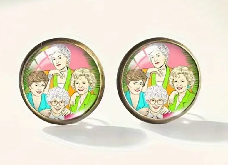 Golden Girls Stud Earrings