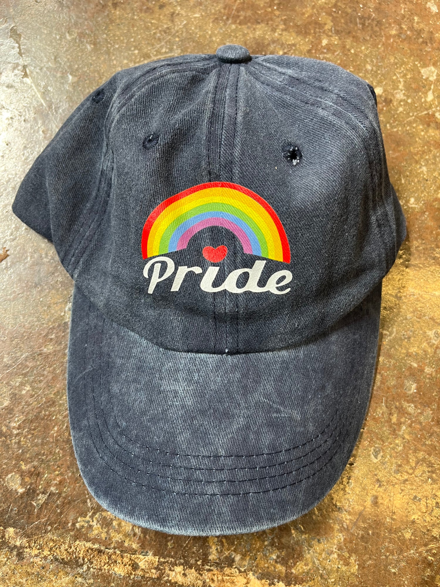 Pride Rainbow Hat - Navy