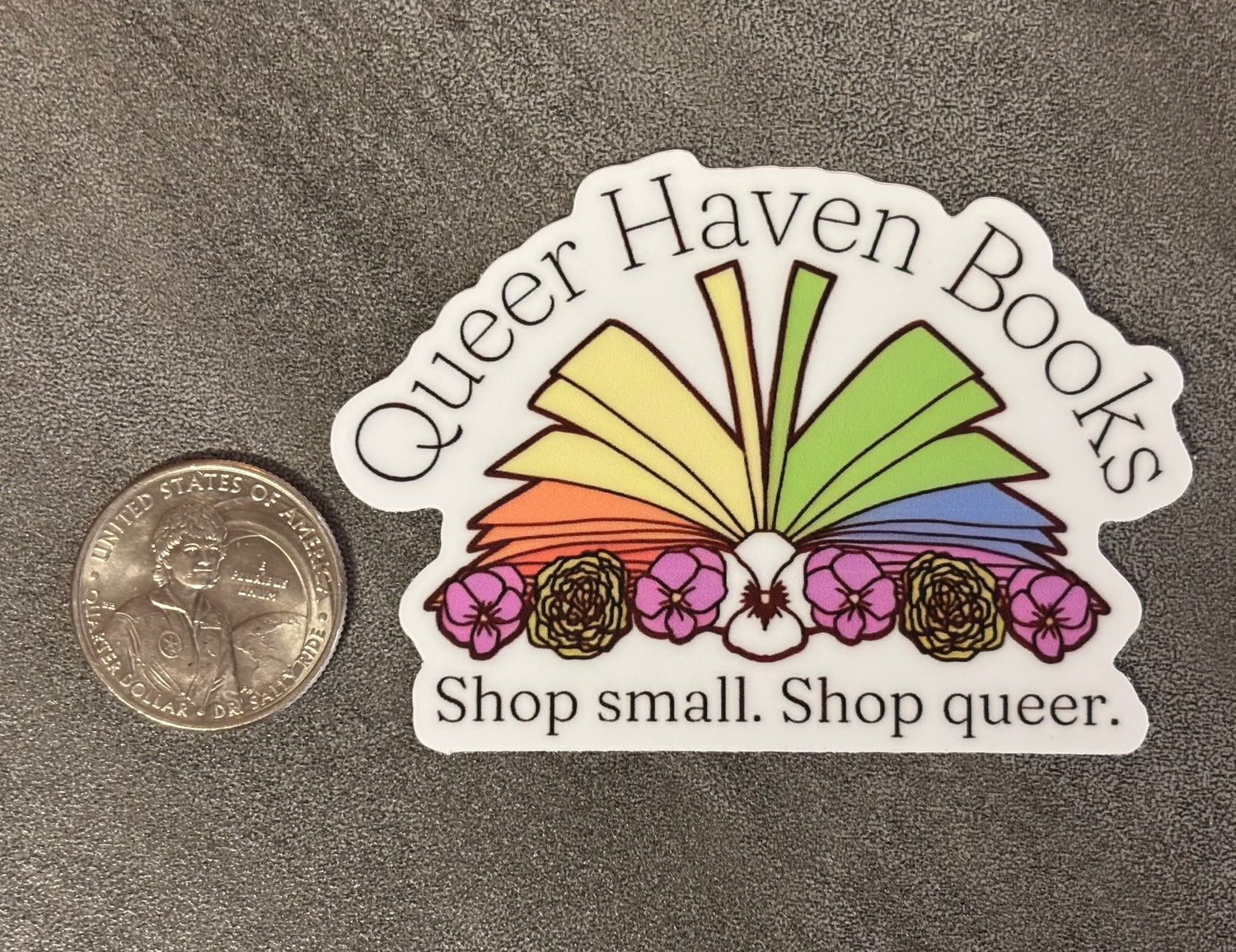 Queer Haven Books Sticker - 3 in