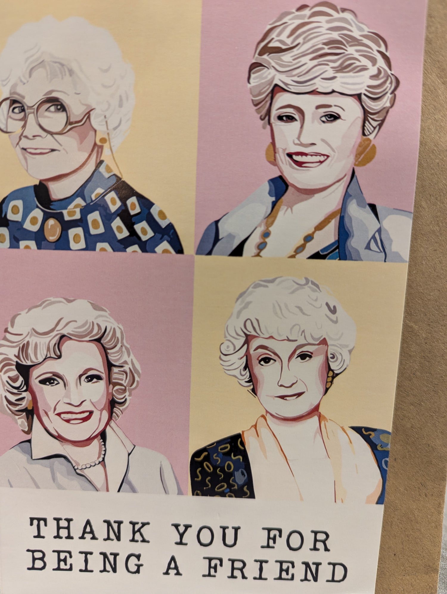 Thank You For Being A Friend Golden Girls Card