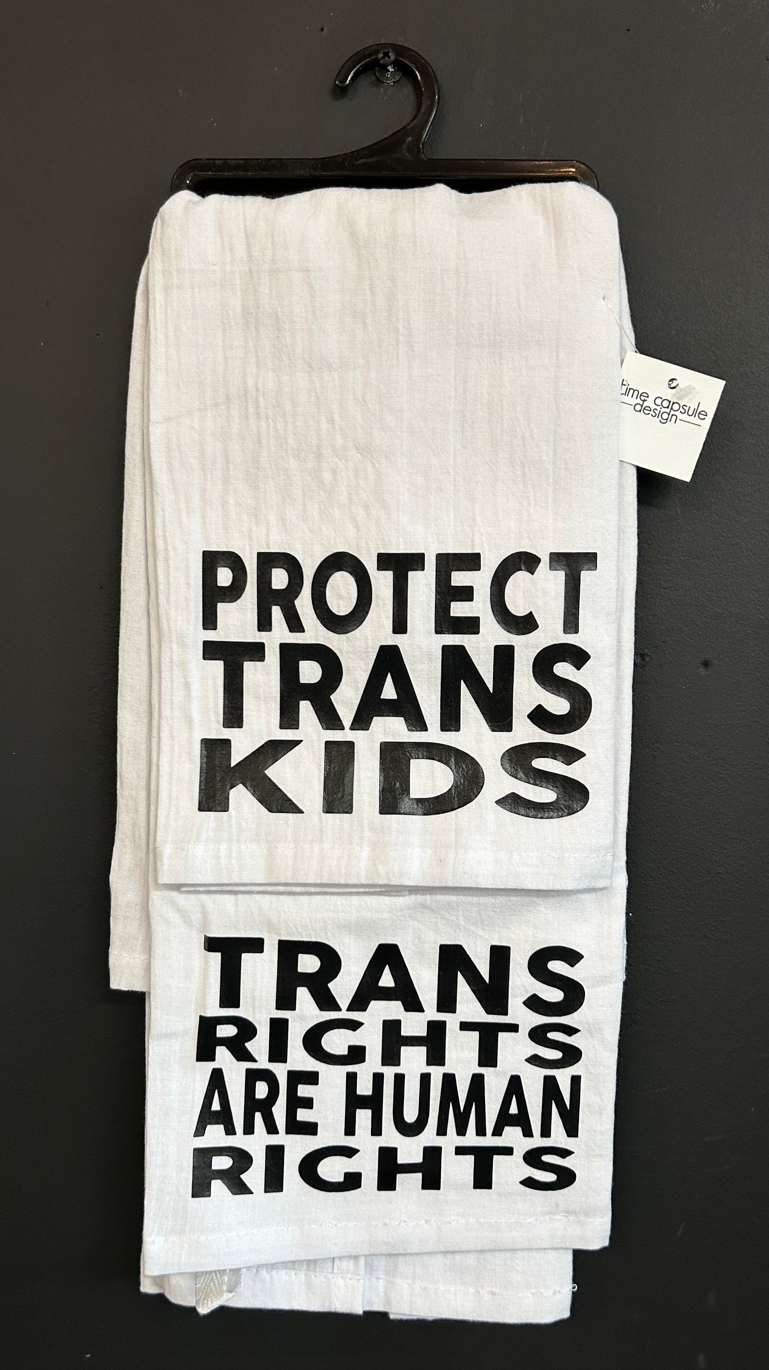 Protect Trans Kids/Trans Rights Are Human Rights Double Decorative Kitchen Towel