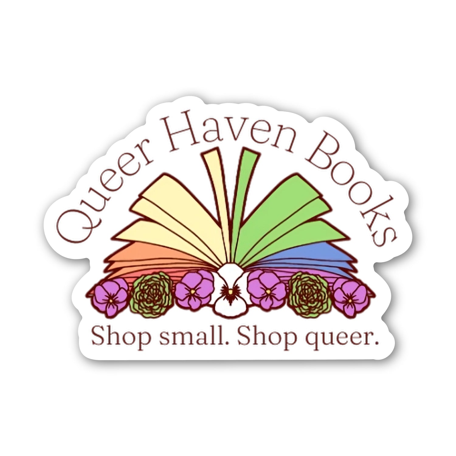 Queer Haven Books Vinyl Sticker