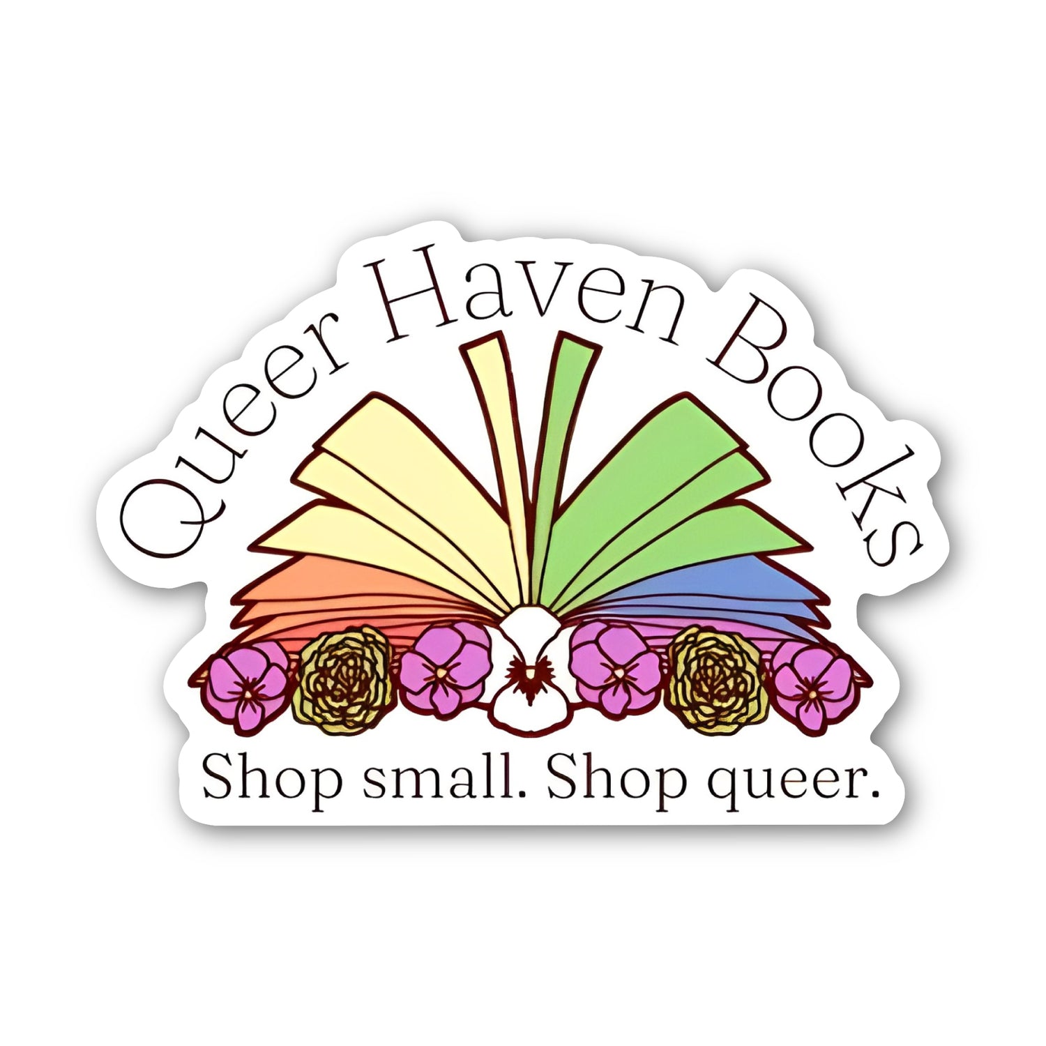 Queer Haven Books Sticker - 3 in