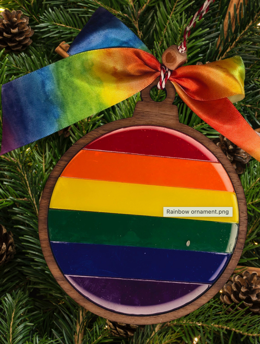 Pride Flag Ornament