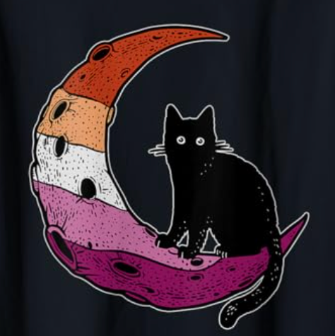 Vintage Washed Lesbian Moon Space Cat Hat