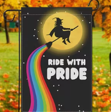 Ride with Pride Witch Flag